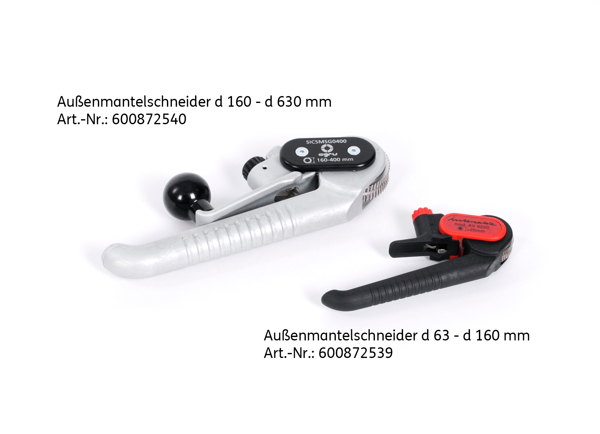 Außenmantelschneider (d 63 bis d 630 mm)